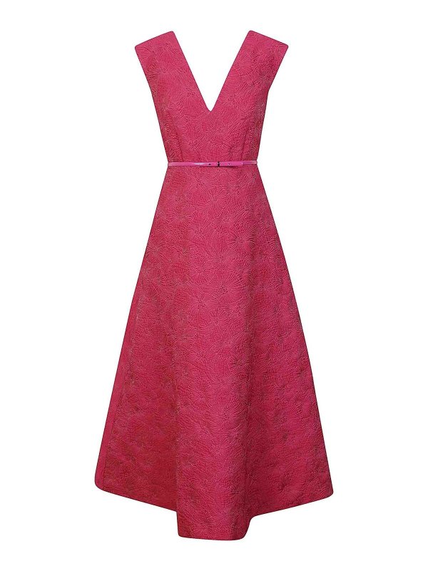 Max Mara: Knielange Kleider - Midirock - Fuchsia