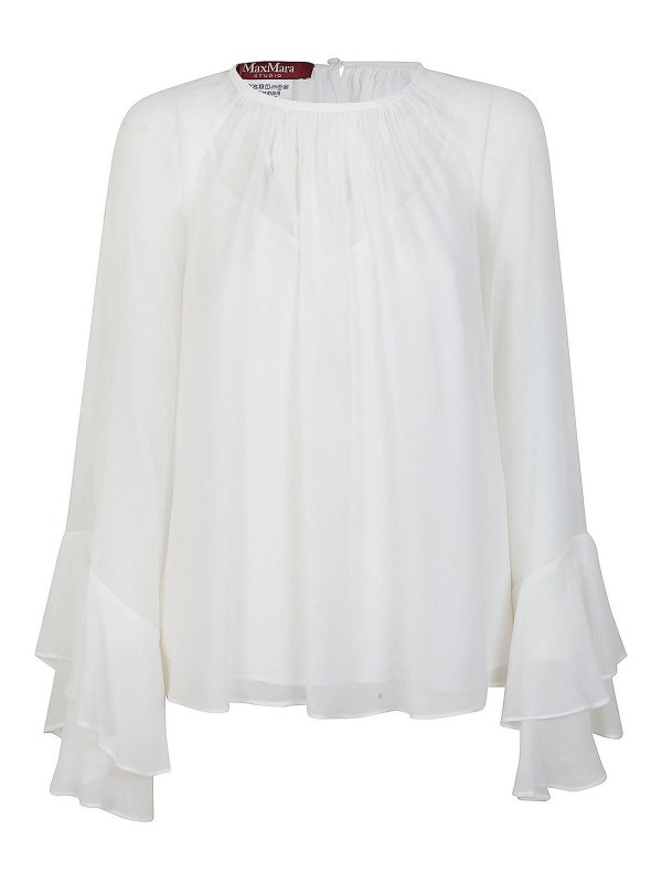 Max Mara: Hemden - Hemd - Weiß