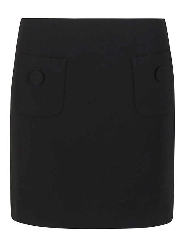 Max Mara: Faldas media pierna y semilargas - Falda Semilarga - Negro