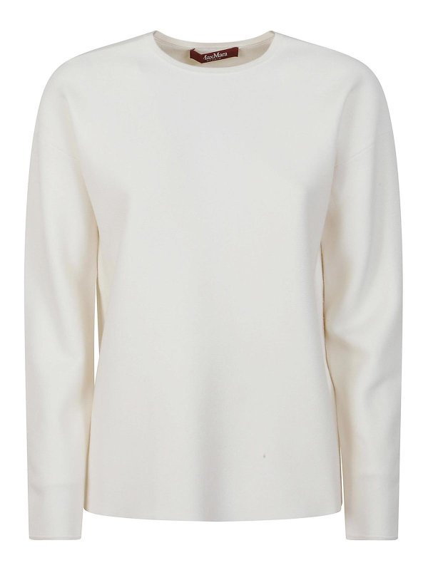Max Mara: ボートネック - ボートネック - 白
