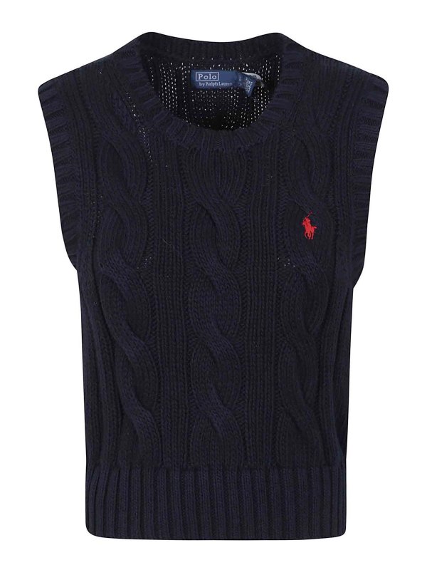 POLO RALPH LAUREN: クルーネック - クルーネック - ダークブルー