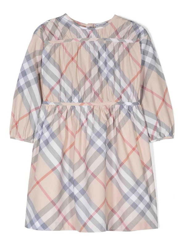 BURBERRY: ニーレングスドレス - 膝丈ドレス - グレー