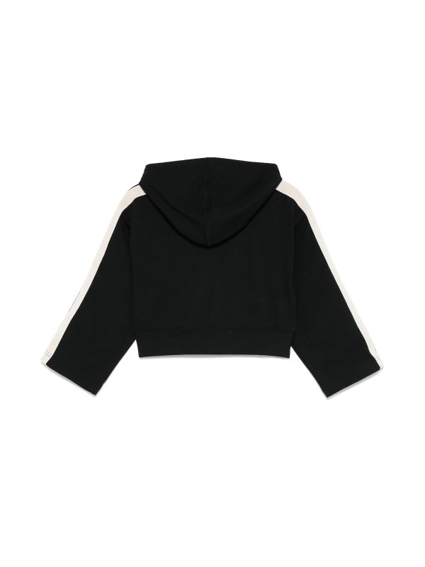 Palm Angels: Sweatshirts & Sweaters online - New Track Cropped Hoodie