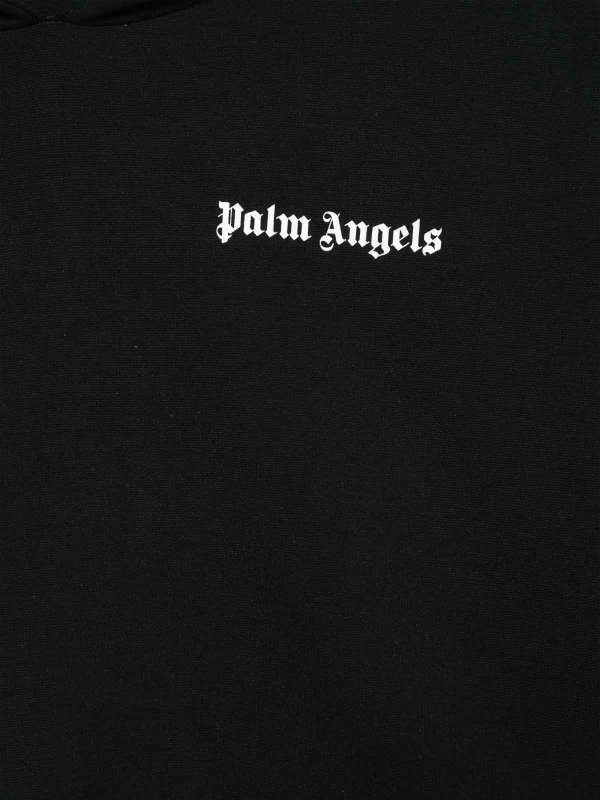 The Best Shops Palm Angels: Sweatshirts & Sweaters - New Track Cropped Hoodie