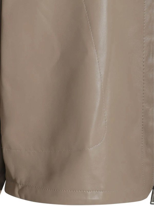 The Best Shops ADD: Vestes en cuir - Blouson En Cuir - Gris