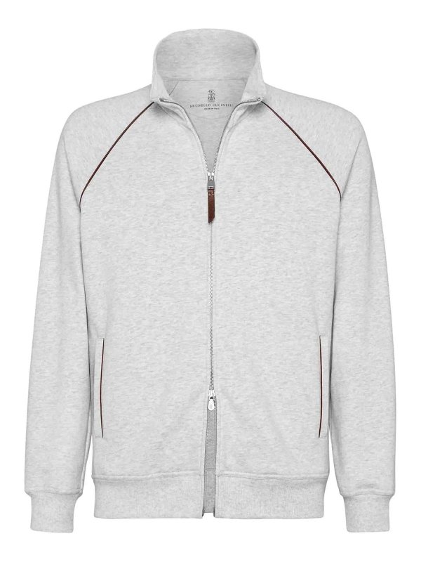 BRUNELLO CUCINELLI: スウェット＆セーター - スウェットシャツ/セーター - ライトグレー