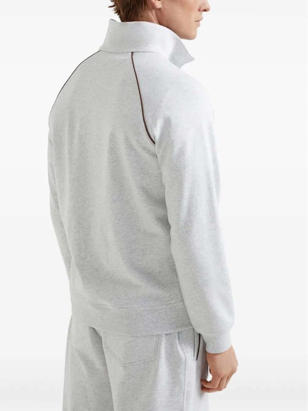 スウェットシャツ/セーター - ライトグレー shop online: BRUNELLO CUCINELLI