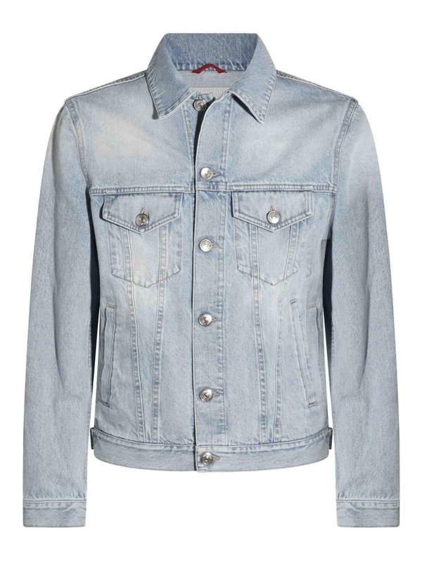 BRUNELLO CUCINELLI: Casualjacken - Casualjacke - Helles Jeansblau