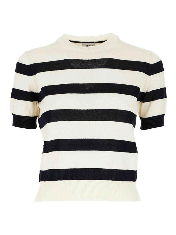 CRUNA: U-Boot-Ausschnitt - U-Boot-Pullover - Blau