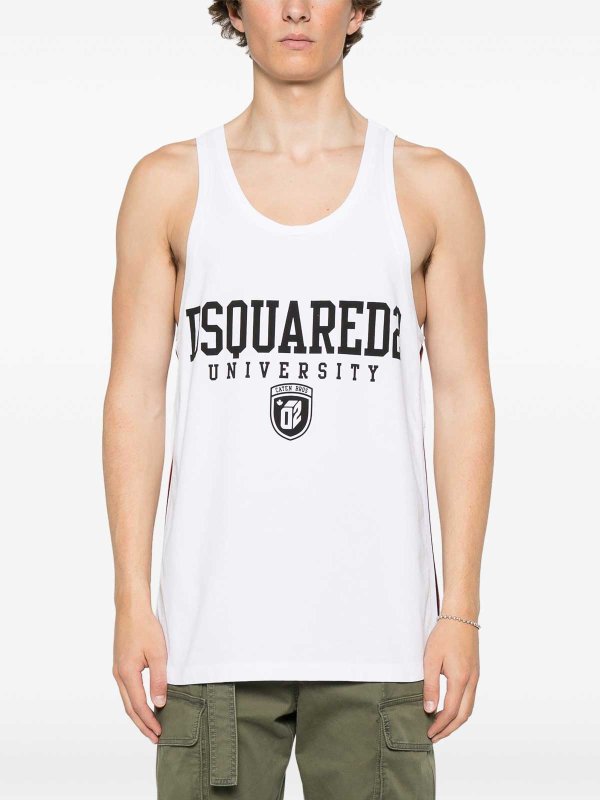 DSQUARED2: Tops und Tank Tops online - Top - Weiß