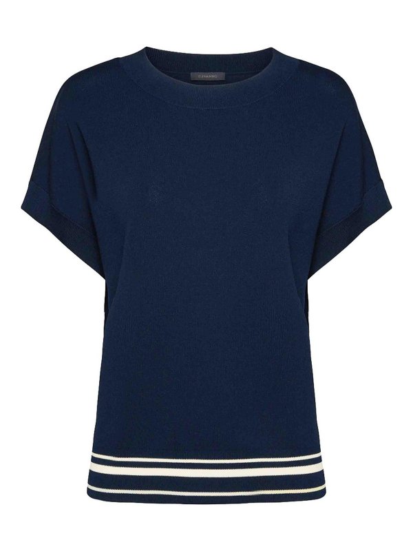 ELENA MIRO`: maglia collo a barchetta - Maglia