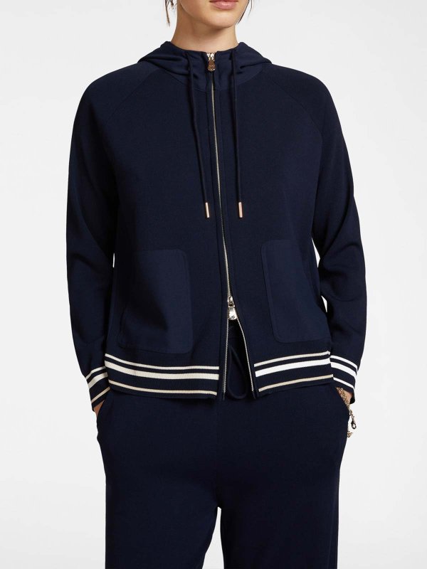 ELENA MIRO`: Escotes barcos online - Suéter Con Escote Barco - Azul