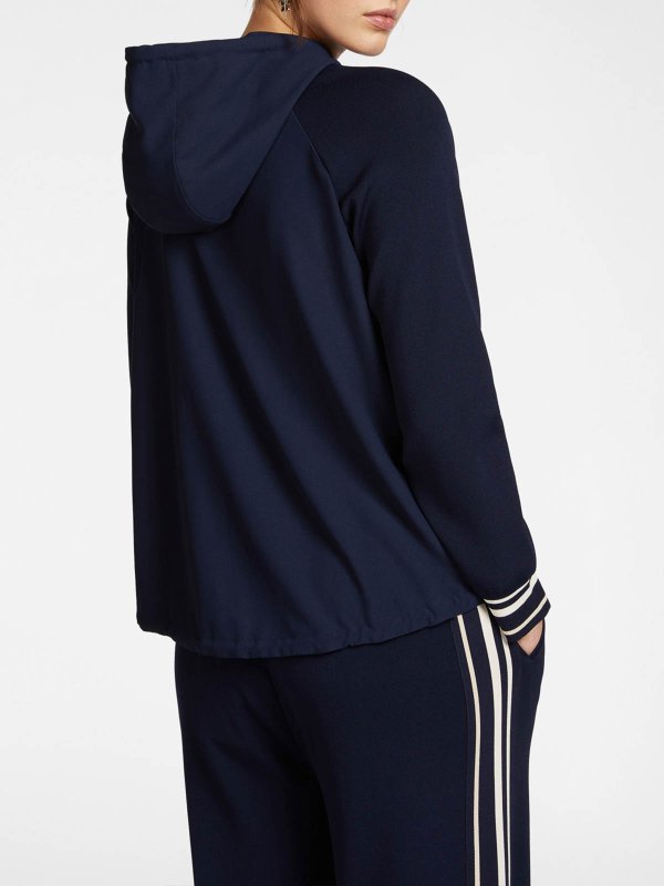 The Best Shops ELENA MIRO`: Escotes barcos - Suéter Con Escote Barco - Azul