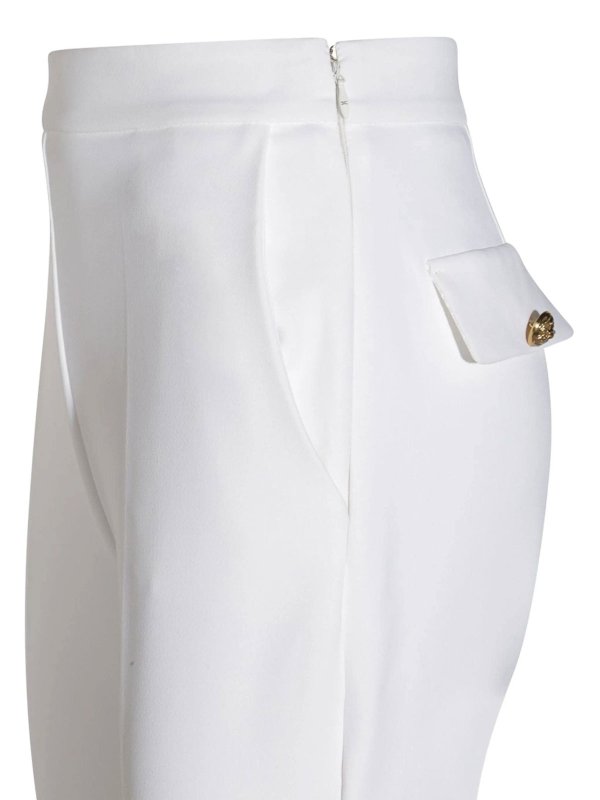 The Best Shops ELISABETTA FRANCHI: Pantalones casual - Pantalón Casual - Blanco