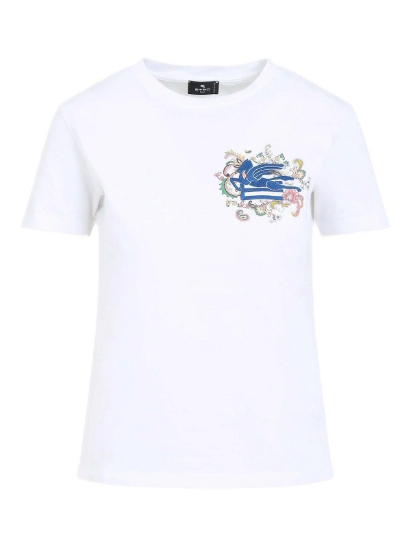 ETRO: Tシャツ - Tシャツ - 白