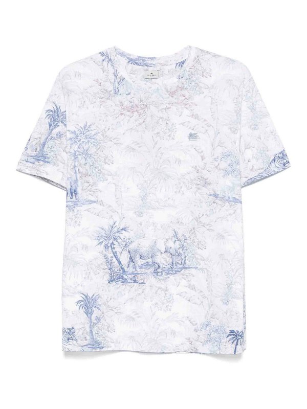 ETRO: Tシャツ - Tシャツ - ライトブルー