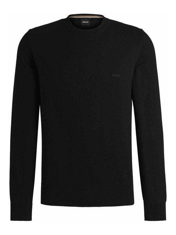 Hugo Boss: クルーネック - クルーネック - 黒