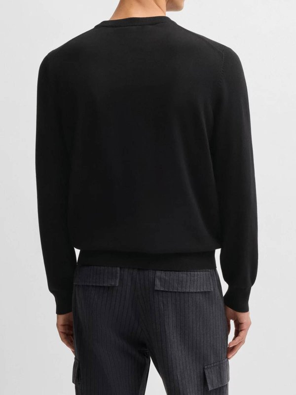 The Best Shops Hugo Boss: クルーネック - クルーネック - 黒