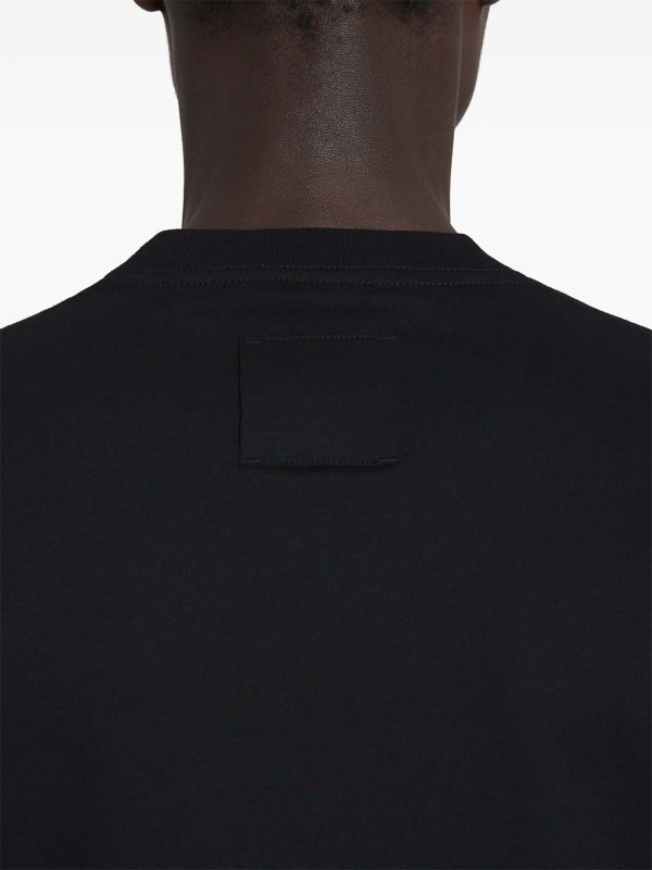 The Best Shops LANVIN: Denim Script Logo T-Shirt