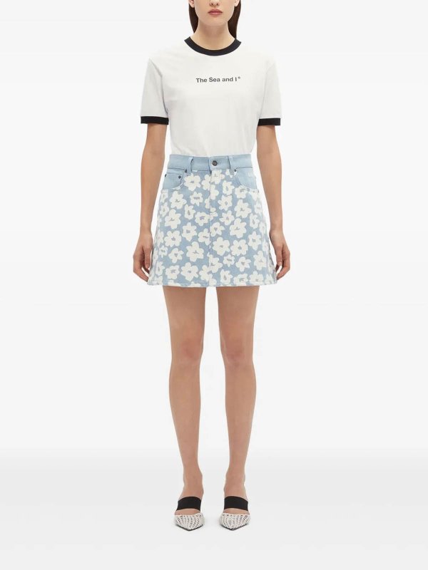 m.s.g.m.: Miniröcke online - Midirock - Hellblau