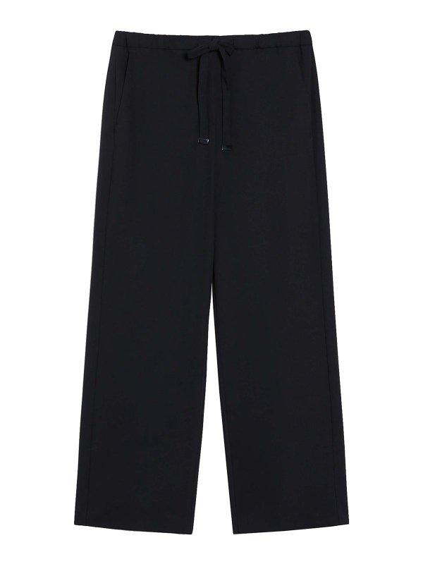 S MAX MARA: カジュアルトラウザー - カジュアルパンツ - ブルー