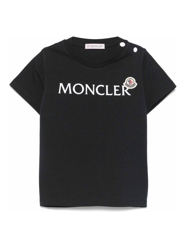 MONCLER: Tシャツ - Tシャツ - ブルー