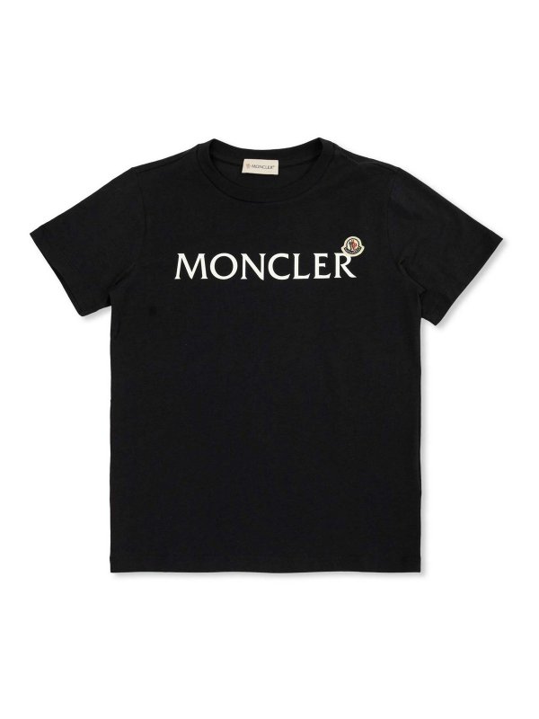MONCLER: Tシャツ - Tシャツ - ブルー