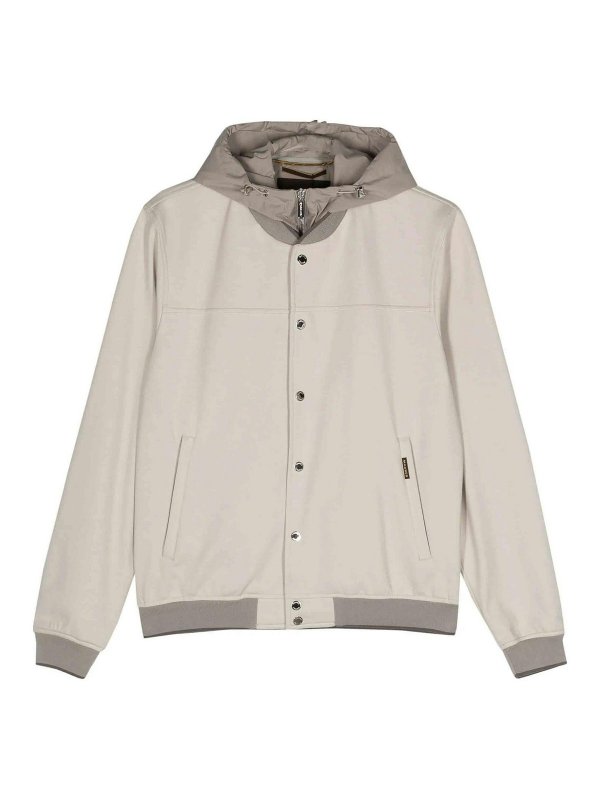 MOORER: Vestes-rembourrees - Blouson Rembourré - Crème