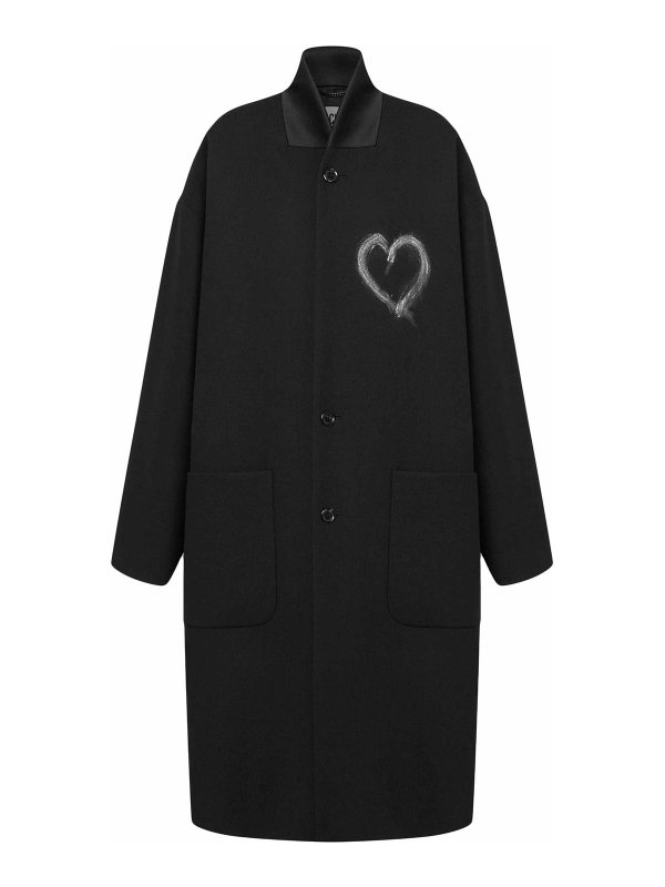 MOSCHINO: Kurze Mäntel - Kurzer Mantel - Schwarz