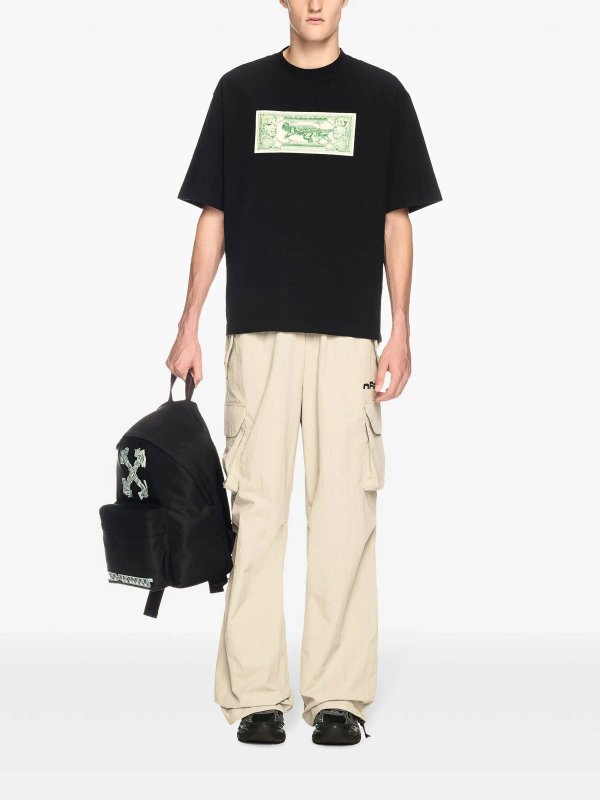OFF-WHITE: t-shirt online - Banknote Arrow Skate Tee