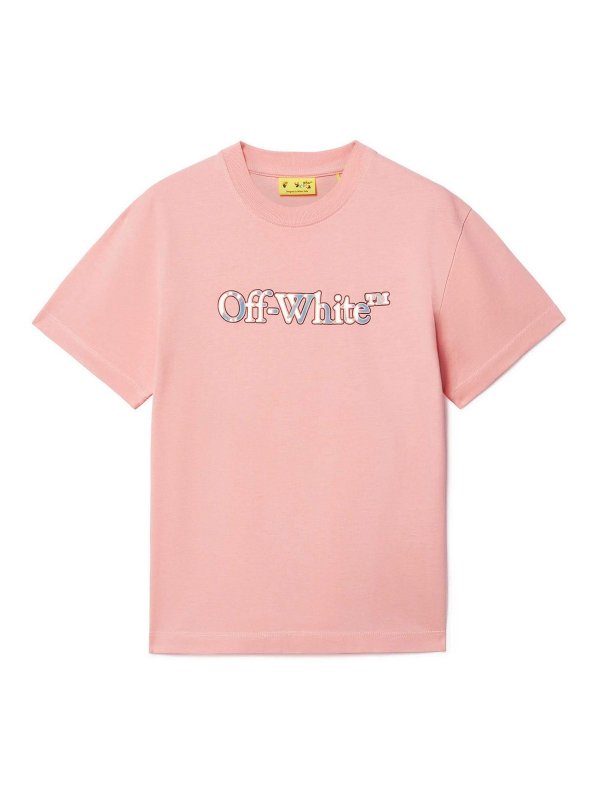 OFF-WHITE: T-shirts - T-Shirt - Nude