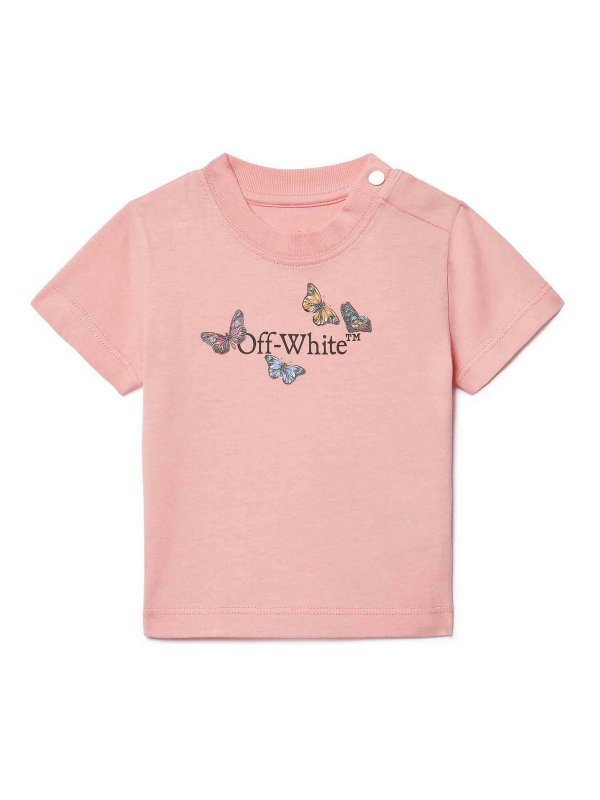 OFF-WHITE: t-shirts - Bookish Butterfly Tee