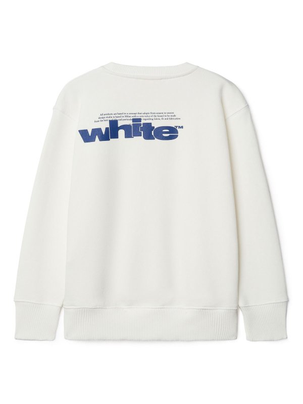 OFF-WHITE: Suéteres con cuello pico online - Suéter Cuello Redondo - Blanco