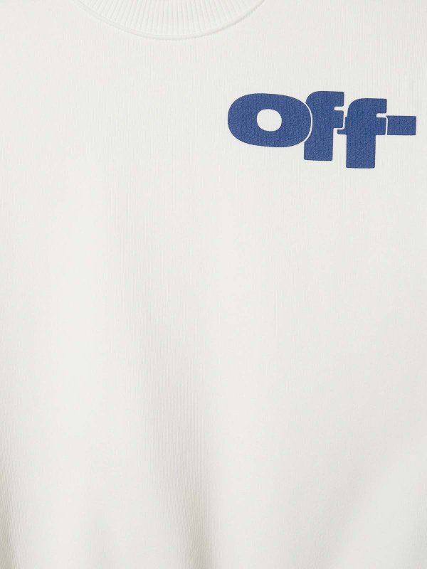 The Best Shops OFF-WHITE: Suéteres con cuello pico - Suéter Cuello Redondo - Blanco