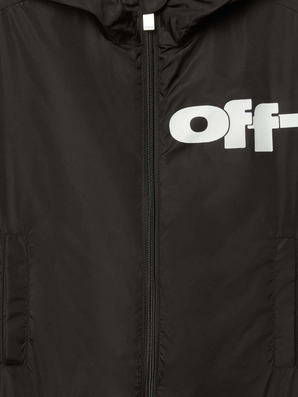 The Best Shops OFF-WHITE: casual jackets - Type Graphic Windbreaker