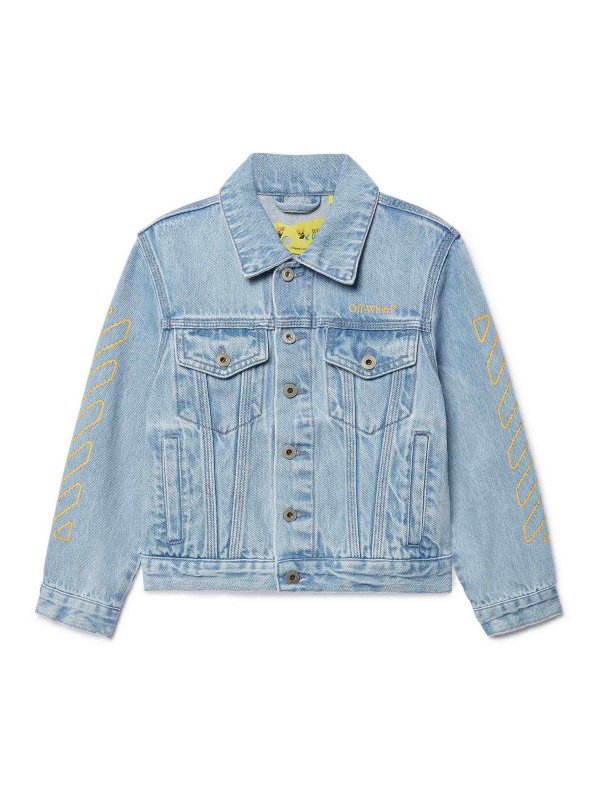 OFF-WHITE: Casualjacken - Casualjacke - Hellblau