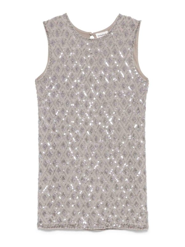 P.A.R.O.S.H.: Vestidos cortos - Vestido Corto - Rosado Claro