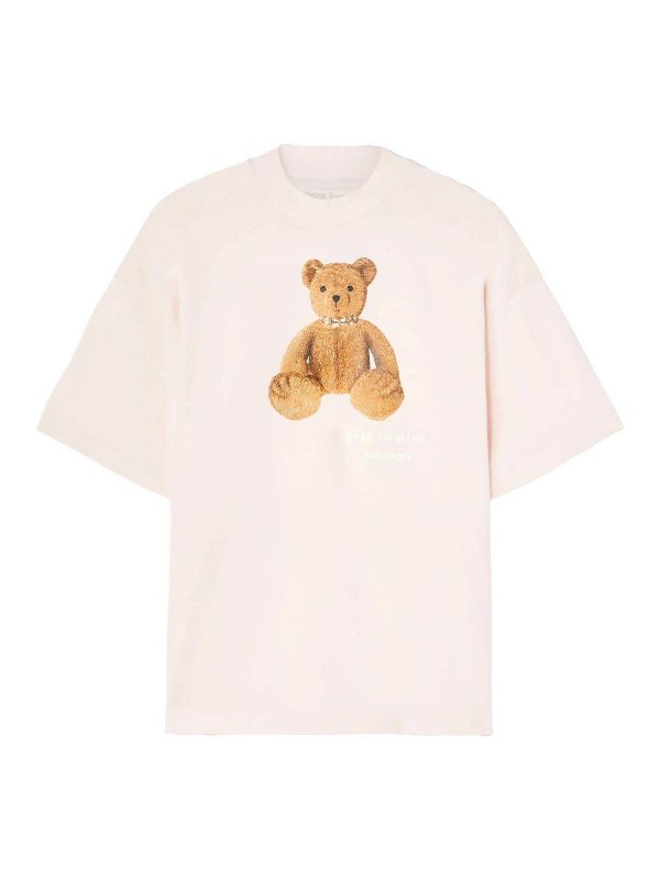 Palm Angels: t-shirts - Bear In Mind Loose Tee