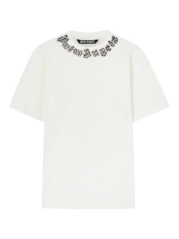 Palm Angels: Tシャツ - Tシャツ - クリーム