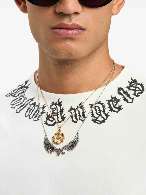 The Best Shops Palm Angels: Tシャツ - クリーム