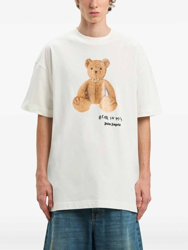 The Best Shops Palm Angels: Tシャツ - Tシャツ - クリーム