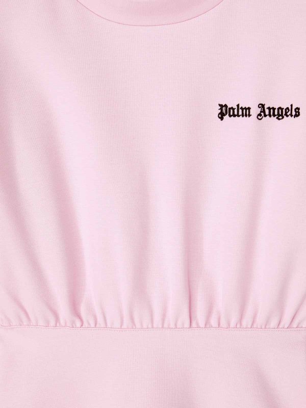 The Best Shops Palm Angels: Strickpullover mit Rundhalsausschnitt - Rundhalspullover - Nude