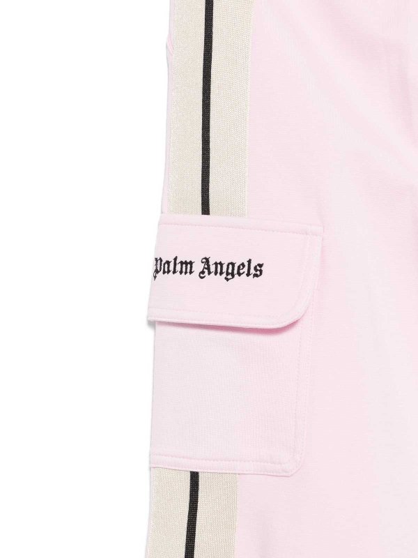 The Best Shops Palm Angels: tracksuit bottoms - New Track Wide Cargo Pant