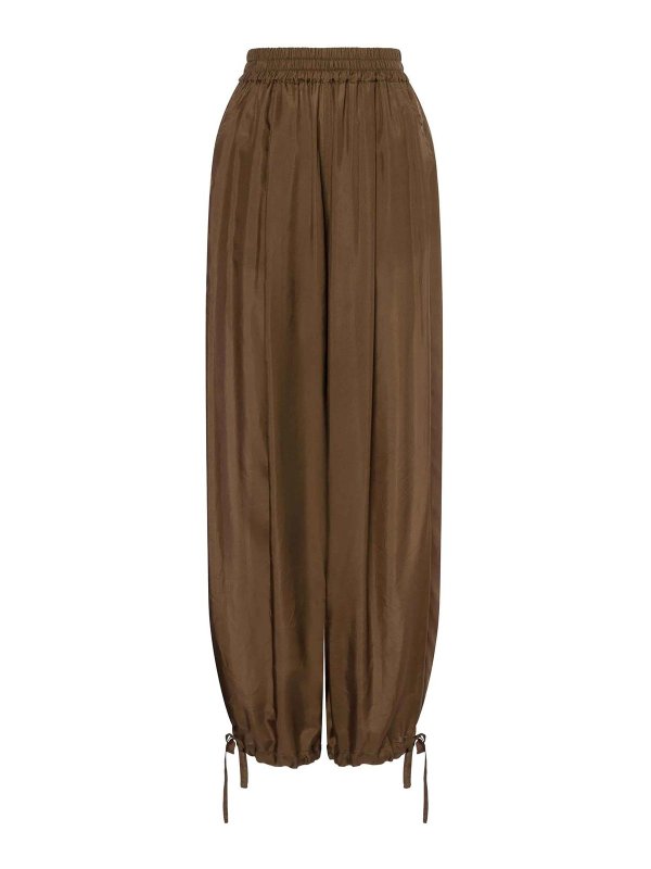 Philosophy di Lorenzo Serafini: Trousers Shorts - Silk trousers Habotai washed