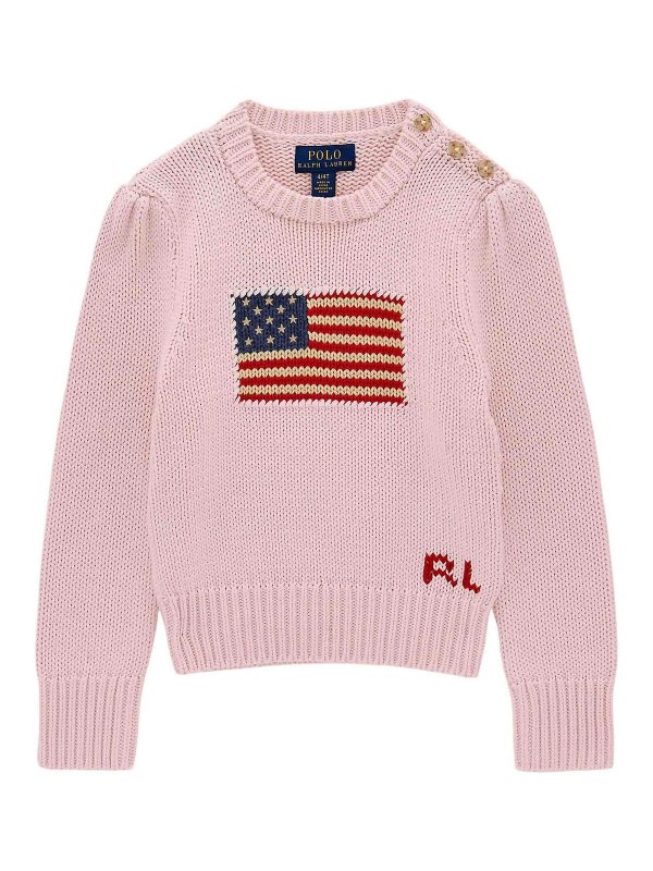 POLO RALPH LAUREN: U-Boot-Ausschnitt - U-Boot-Pullover - Nude