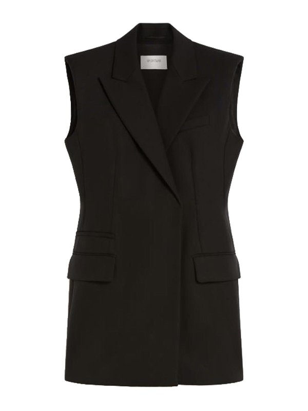 SPORTMAX: ショートコート - ショートコート - 黒