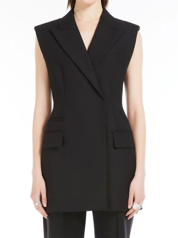 SPORTMAX: ショートコート online - ショートコート - 黒