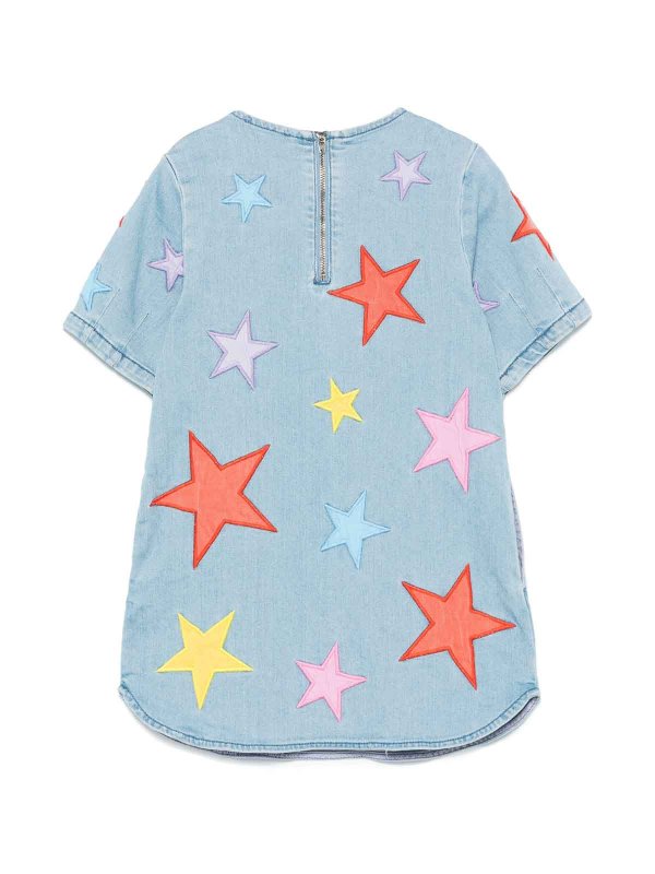 Stella McCartney Kids: ニーレングスドレス online - 膝丈ドレス - ブルー