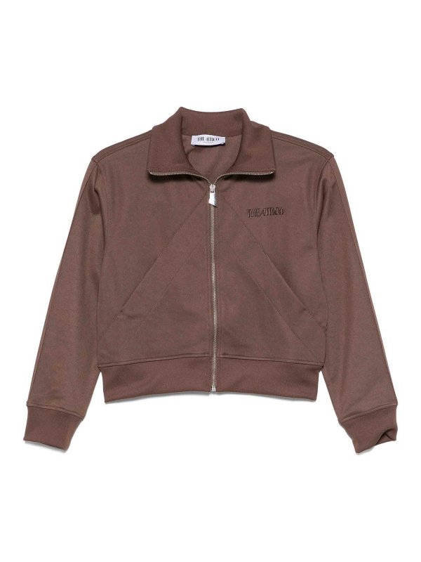 The Attico: Col bateau - Pull Col Bateau - Marron