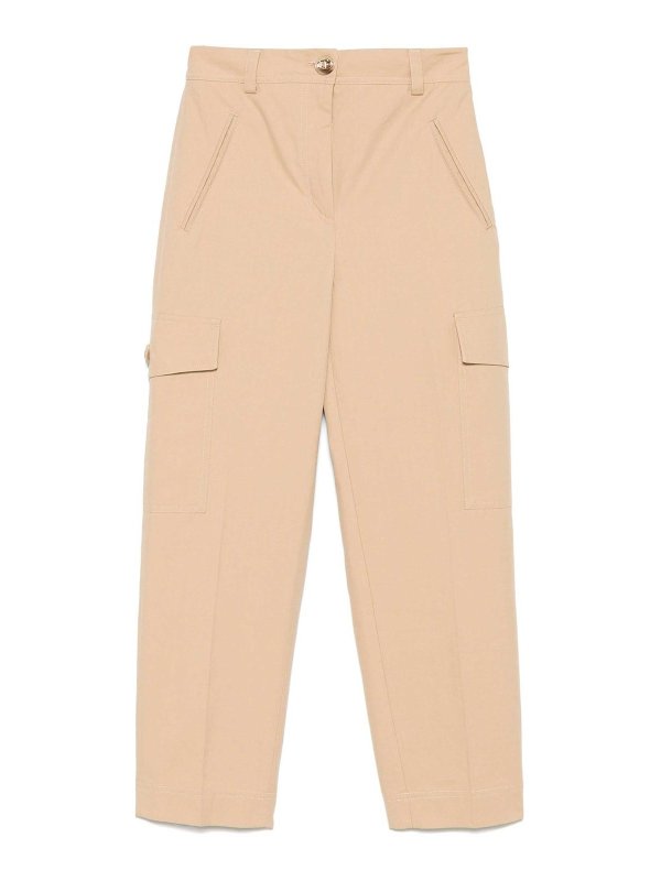 TWINSET: Pantalons casual - Pantalons Décontractés - Gris Clair